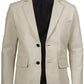 Duke off-white leather blazer for men, tailored fit