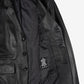 Earl leather blazer black, zip chest pocket and lapel detail