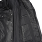 Fernando Men's Black Leather Trucker Jacket - Features View