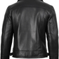 Pilot Men's Black Shearling Leather Jacket - Collar Detail View