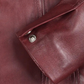Blair Women's Burgundy Leather Blazer - Side View