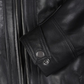 Johnson Women's Black Quilted Biker Leather Jacket - Features View