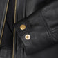 Biker leather jacket for women by NSM Jackets, front view