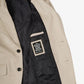 Duke two-button beige leather blazer for men, tailored fit