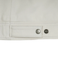 Harlow Men's White Leather Jacket - Front Closed View