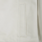 Harlow Men's White Leather Jacket - Detail View